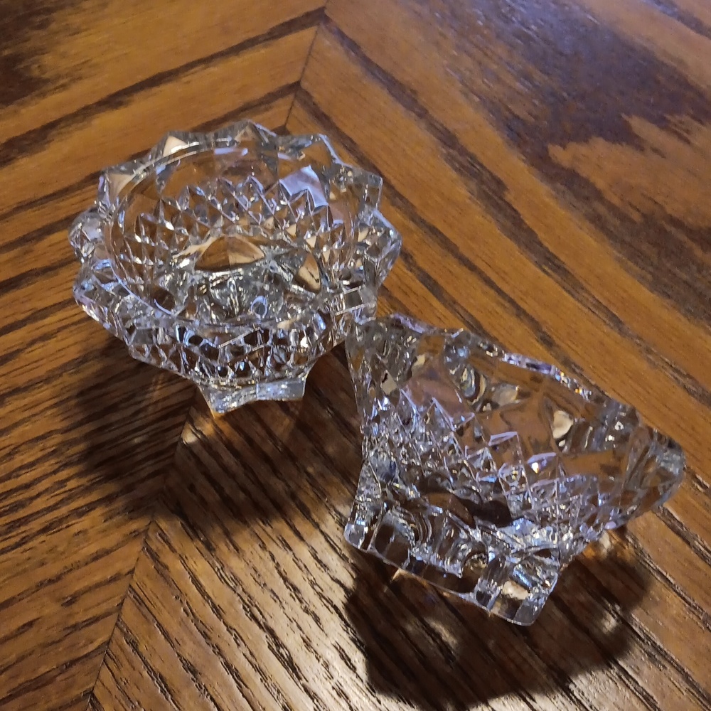 Crystal candleholders - Picture 2 of 2